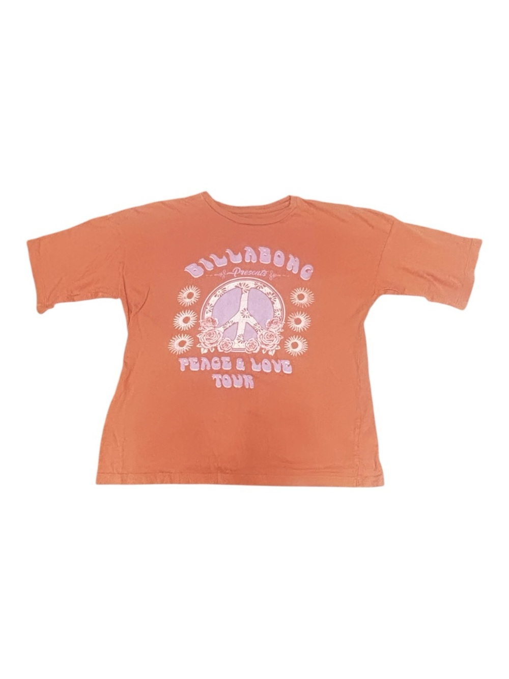 Billabong Kids Oversized 'Peace & Love' Graphic Tee
